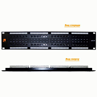 LANMASTER LAN-PP48UTP5E Патч-панель 48 портов, UTP, кат.5E, 2U