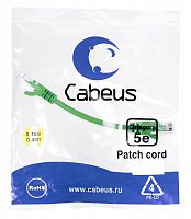 Патч-корды Cabeus PC-UTP-RJ45-Cat.5e-0.15m-GN-LSZH