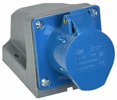 IEK PSR11-016-3 Розетка стац. ССИ-113 16А-6ч 220В 2P+PE IP44