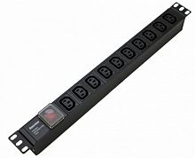 Блоки силовых розеток Hyperline SHE19-10IEC-S-IEC