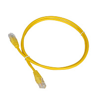 TWT TWT-45-45-7.0-YL Патч-корд UTP кат.5e, с заливными колпачками, 7.0 м, желтый