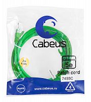Патч-корды Cabeus PC-UTP-RJ45-Cat.5e-2m-GN