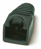 Hyperline BOOT-BK-10 Изолирующий колпачок для разъемов RJ-45, Ø 6.0 мм, черный (10 шт.)