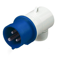 ДКС DIS2211633 Вилка кабельная угловая IP44 16A 2P+E 230В