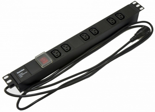 Блоки силовых розеток Hyperline SHE19-6IEC-S-2.5IEC