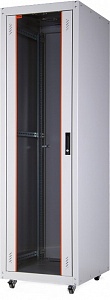 Шкаф напольный ECOline 19" 16U 600x600 дверь стекло (ECO16U66GF1R1)