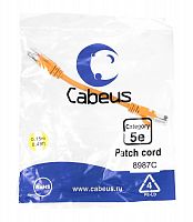 Патч-корды Cabeus PC-UTP-RJ45-Cat.5e-0.15m-OR