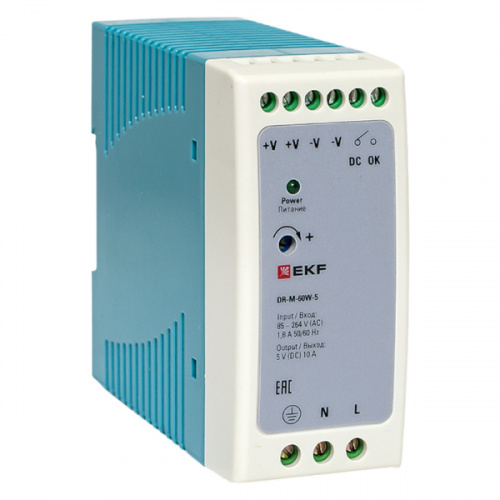 Блоки питания EKF DR-M-60W-5