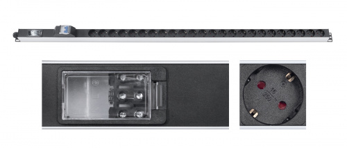 Блоки силовых розеток Cabeus PDU-32-24S-B-T