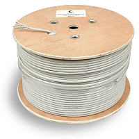 Cabeus STP-4P-Cat.6a-SOLID-IN-PVC Кабель витая пара экранированная STP (U/FTP), категория 6a, 4 пары