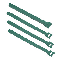 Cabeus CLAMP-210-GN Хомут для кабеля, липучка с мягкой застежкой, 210x14 мм, зеленый (10 шт.)