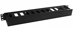 Hyperline CM-1U-D75-PL-COV Кабельный организатор пластиковый с крышкой, глубина 75 мм, 19