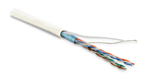 Кабель витая пара Hyperline FUTP4-C5E-P26-IN-LSZH-WH-100