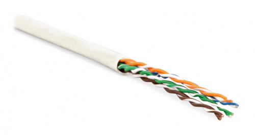 Кабель витая пара Hyperline UUTP4-C5E-P24-IN-LSZH-WH-100