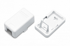 Hyperline SBB3-1-WH Корпус настенной розетки для установки 1-ой вставки типа Keystone Jack, белый