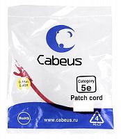 Патч-корды Cabeus PC-UTP-RJ45-Cat.5e-0.15m-RD-LSZH