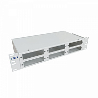 NTSS-RFOB-2U-48-2LC/U-9-SP1.5G1AY Кросс оптический 19'' укомплектованный 2U, 48 портов LC/UPC duplex