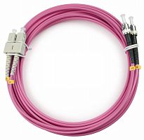 Патч-корды оптические Cabeus FOP-50-OM4-SC-ST-5m