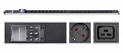 Cabeus PDU-16-10S-10C19-B-T Блок розеток вертикальный, 10 розеток Schuko, 10 розеток IEC 320 C19