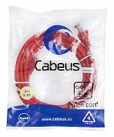 Патч-корды Cabeus PC-UTP-RJ45-Cat.5e-3m-RD-LSZH