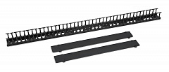 Cabeus VCM-PL-42U-BK Вертикальный кабельный органайзер-гребенка в шкаф 42U, пластиковый, цвет черный