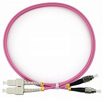 Патч-корды оптические Cabeus FOP-50-OM4-SC-FC-1m