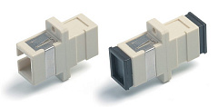 Hyperline FA-P11Z-SC/SC-N/BK-BG Оптический проходной адаптер SC-SC, MM, simplex, корпус пластиковый
