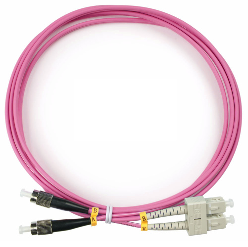 Патч-корды оптические Cabeus FOP-50-OM4-SC-FC-2m