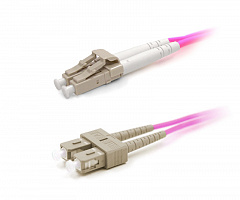 Hyperline FC-D2-504-LC/PR-SC/PR-H-50M-LSZH-MG Патч-корд волоконно-оптический (шнур) MM 50/125(OM4)