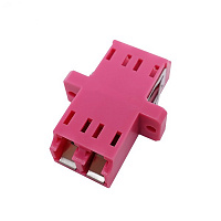 Hyperline FA-P11Z-DLC/DLC-N/WH-MG Оптический проходной адаптер LC-LC, MM (OM4), duplex