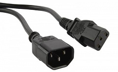 Hyperline PWC-IEC13-IEC14-1.8-BK Кабель питания монитор-компьютер IEC C13 - IEC C14, 10A, 1.8 м