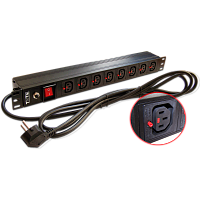 Блоки силовых розеток TWT TWT-PDU-10A8C3L-3.0