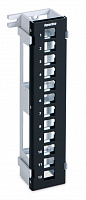 Hyperline PPWBL-12 Модульная настенная патч-панель на 12 портов, для модулей Keystone Jack, с подста