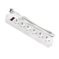 EKF UFA16-310-6-03 Сетевой фильтр 6*3м 16А/3,2кВт с выкл. c/з ПВС 3х1,0 Блокбастер XL PROxima