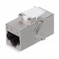 REXANT PRO 02-0110 Адаптер проходной формата Keystone Jack RJ-45(8P8C), FTP, CAT 6A