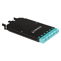 LANMASTER LAN-MCCB-1M-12LC/OM3 Компактная MPO кассета OM3, 12xLC, тип B, низкие потери, черная