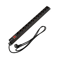 REXANT 04-0204-2 Блок распределения питания PDU вертикальный 12 розеток СЕЕ 7/4 Schuko 16A