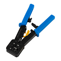 LANMASTER LAN-CRI-468R/EZ Обжимной инструмент для коннекторов типа EZ, 4P, 6P, 8P, с храповым механи
