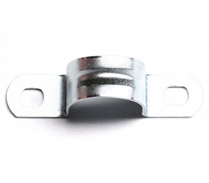 Оцинкованный держатель для жестких труб, диаметр 16 мм, двусторонний