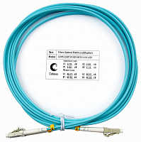 Cabeus FOP-50-LC-LC-3m Шнур оптический duplex LC-LC 50/125 mm OM3 3м LSZH