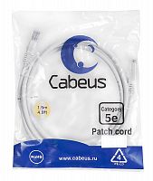 Патч-корды Cabeus PC-UTP-RJ45-Cat.5e-1.5m-WH-LSZH
