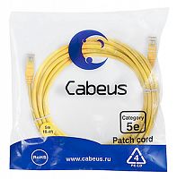 Патч-корды Cabeus PC-UTP-RJ45-Cat.5e-5m-YL