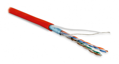 Кабель витая пара Hyperline FUTP4-C5E-P26-IN-LSZH-RD-100