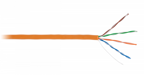 Кабель витая пара NETLAN EC-UU004-5E-LSZH-OR