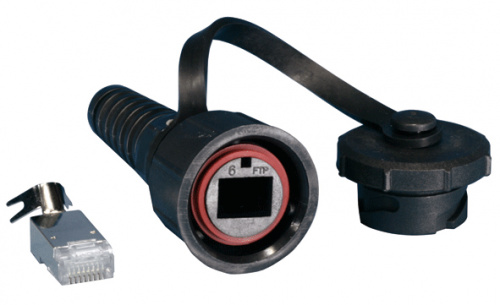 Индустриальные решения Hyperline PLUG-IE-8P8C-PV-C6-SH