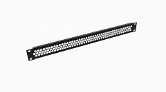 DANNMAN FPP-1U-RAL9005 Фальш-панель перфорированная на 1U, черная