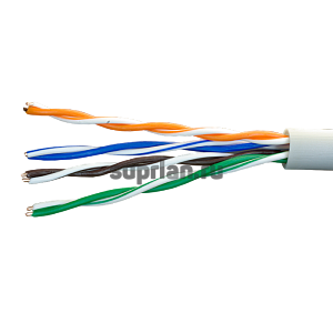 Кабель SUPRLAN Long Ethernet U/UTP Cat.5e 4x2x0,64 Cu PVC Indoor 500м (01-0346)