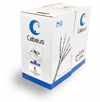 Кабель витая пара Cabeus FTP-4P-Cat.5e-SOLID-GY