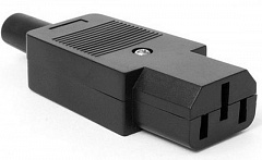 LANMASTER LAN-IEC-320-C13 Розетка электрическая кабельная, IEC 60320, C13,10A, 250V, разборная, черн