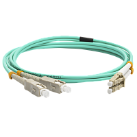 LANMASTER LAN-2LC-2SС/OM3-15 Патч-корд оптический, дуплексный, LC/PC-SС/PC, OM3, LSZH, 15 м